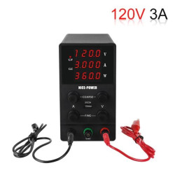 NICE POWER Adjustable DC Switching Power Supply 0-120V 0-3A - BLACK